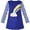 Blue Rainbow, variant on Girls Casual Dress Rainbow Sequins Embroidered Long Sleeve 2 Years