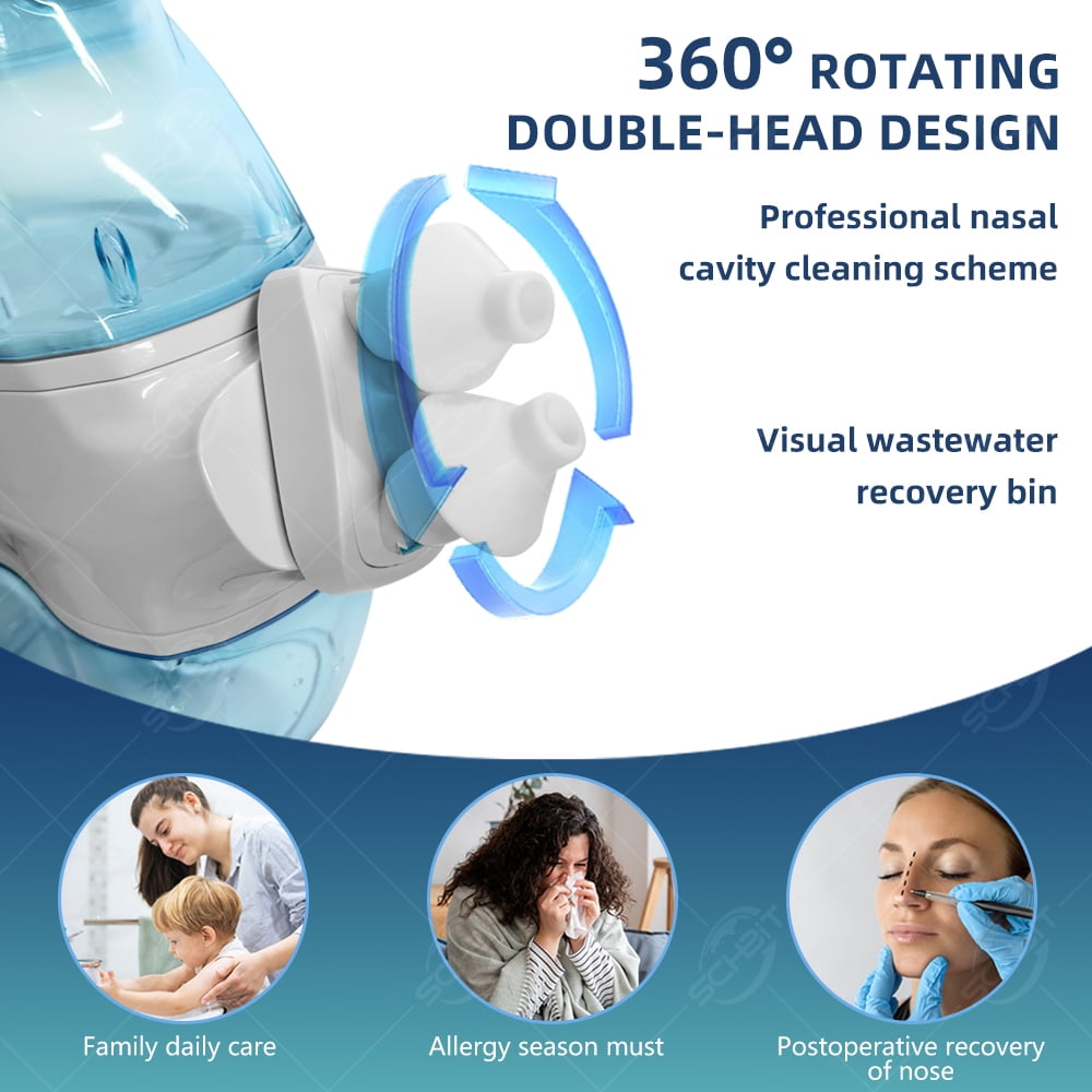 Portable Adult Rhinitis and Children's Nasal Congestion Nasal Washing Device