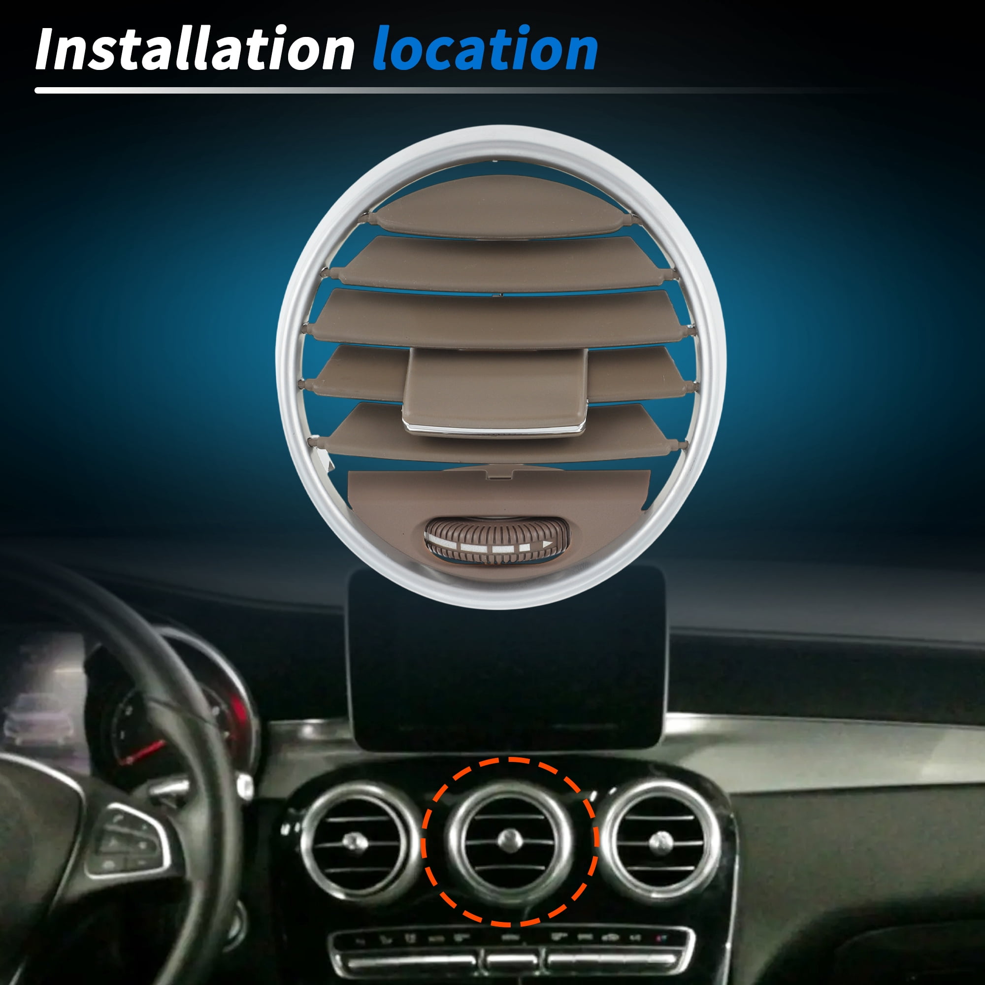 Unique Bargains AC Air Vent Grill for mercedes X164 GL GL450 W164 ML300 350 Middle