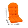 thumbnail image 2 of Thick Tufted High Back Rocking Chair Cushion, Outdoor Patio Chair Cushions Non- Tie On Replacement Seat Pad for Garden Porch Swing Furniture(Hawaiian Style), 2 of 4