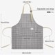thumbnail image 4 of NLUS Paquete de 2 delantales de cocina impermeables con babero ajustable, suave delantal de chef con 2 bolsillos para hombres y mujeres (rayas grises/árboles grises), 4 of 5
