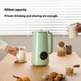 thumbnail image 1 of Multifunctional soymilk maker, automatic nut milk maker, 800ml, 8 functions with self-cleaning, digital display, mint green, 1 of 8