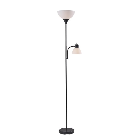 Mainstays 72" Black Combo Floor Lamp with Modern Reading Lamp