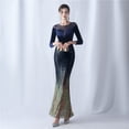 thumbnail image 1 of Vestido de noche de cola de pez de manga larga para mujer Atmósfera de alta gama Elegante Banquete Reunión anual Temperamento Terciopelo Aura Reina, 1 of 6