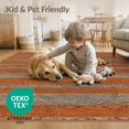 thumbnail image 4 of ODIKA 9'x12' Washable Area Rug Rustic Annual Ring Design Featuring Natural Wood Stump for Great Room, Indoor Concept, Large Living Low Pile, Flatwoven, 4 of 7