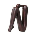thumbnail image 2 of QSTDGVPW Abstract Figure Sculpture Ceramic for Cabinet Dining Table Table Centerpiece Red, 2 of 9