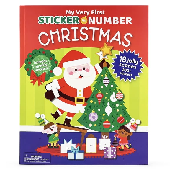 Pre-Owned Christmas: My Very First Sticker by Number (Paperback) 1646388895 9781646388899