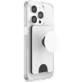 thumbnail image 3 of Cartera de teléfono PopSockets PopWallet blanca y negra para tarjetas, 3 of 6