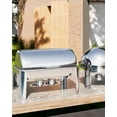 thumbnail image 7 of Faitaliicy Rectangular Roll Top Chafing Dish Buffet Set Chafing Dishes For Buffet Stainless Steel Commercial Roll Top Lid Food Service Warmer For Parties Wedding Birthday Christmas, 7 of 7