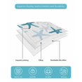 thumbnail image 4 of Twin Quilt Bedding Set, Ocean Blue Starfish Reversible Summer Quilt 3 Pieces, Summer Coastal Beach Lightweight Bedspreads Coverlets with 2 Pillow Shams for All Seasons, 4 of 5