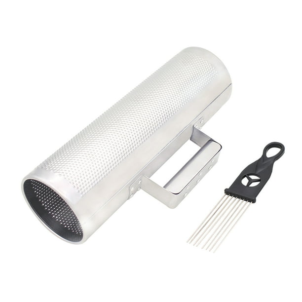 Wosthever Guiro compacto y portátil de acero inoxidable con raspador hecho para durar Guiro de metal con raspador Accesorios para instrumentos musicales