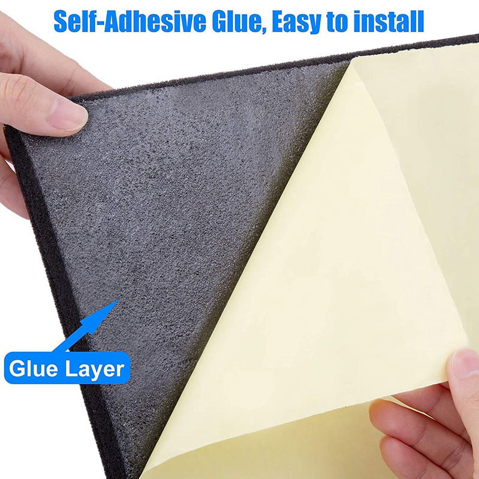 12Pcs Soundproof Foam Panels,2 Inch x 12 Inch x 12 Inch Pyramid Shaped Acoustic Panels for Wall,Studio, Home and Office