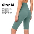 thumbnail image 2 of Hukapapa Pantalones de yoga ajustados con corte en T para mujer, color melocotón, fitness, cintura alta, pantalones cortos de yoga, levantamiento de glúteos, entrenamiento, deportes, fitness, yoga,, 2 of 5