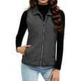 thumbnail image 2 of Ashirexll Womens Winter Coats, Womens Vests Outerwear, Fashion Pocket Coat Long Jacket Winter Sleeveless Down Waistcoat, 2 of 7