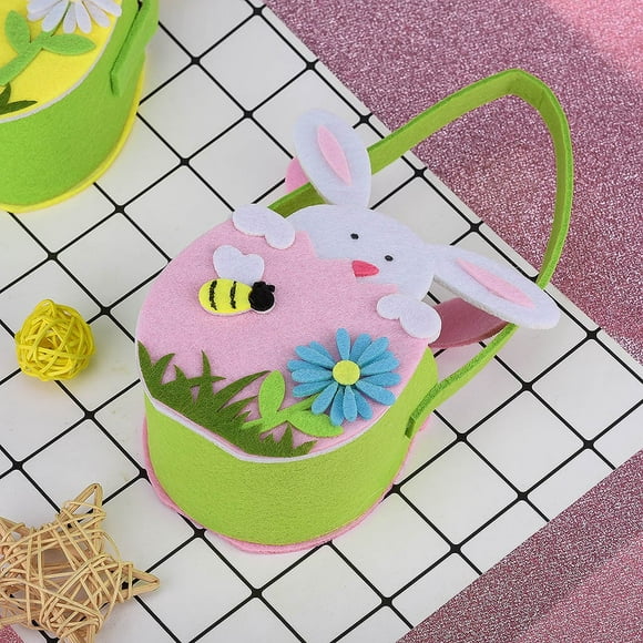TIMIFIS Easter Basket Bunny Gift Bag Rabbit Candy Bag Creative Present Home Accessory