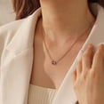 thumbnail image 4 of Turandoss Blue Topaz Necklace for Women Girls 14K Gold Plated Birthstone Necklaces for Women Dainty November Birthstone Necklace Gold Necklace for Women Trendy Jewelry Birthday Gifts for Women Girls, 4 of 8
