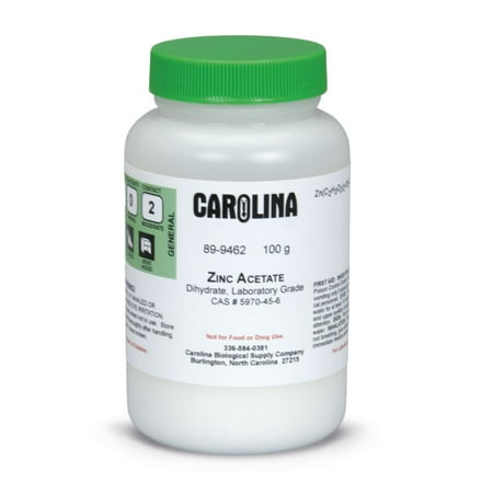 Zinc Acetate Dihydrate, Laboratory Grade, 100 G