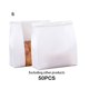 thumbnail image 3 of Bewildely Bolsa autosellante con ventana transparente de 50 piezas, bolsa para pan, vista panorámica, embalaje para postres horneados Organizadores de utensilios de cocina Piel de vaca blanca trompeta, 3 of 6