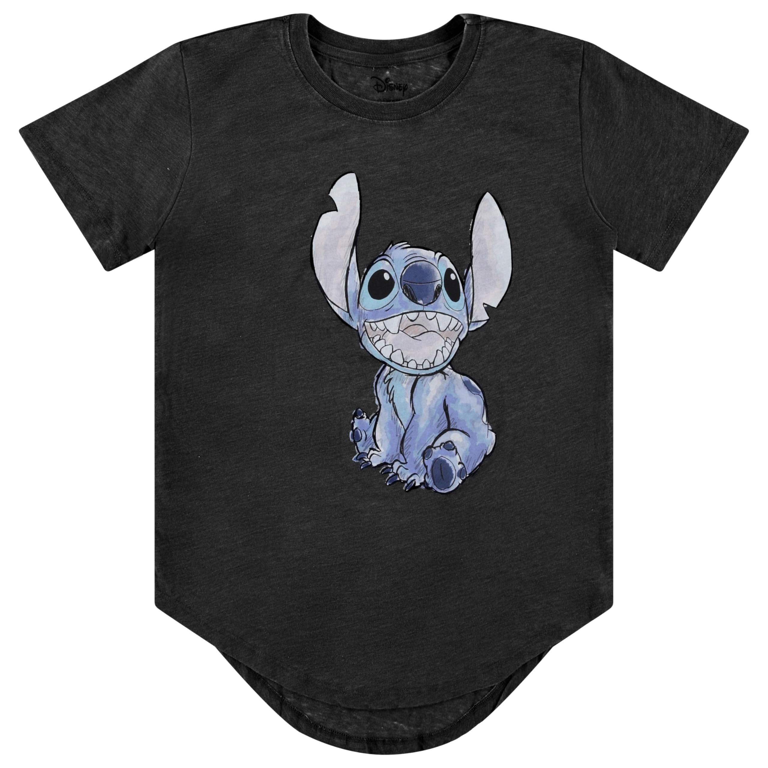Disney Lilo & Stitch Juniors Graphic T-Shirt  Stitch Tee for Women, Short Sleeve, Sizes XXS-3XL