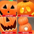 thumbnail image 4 of New Halloween Pumpkin Lantern Mall Yard Shop Scene Decoration Ornament Glowing Large Pumpkin, 4 of 10
