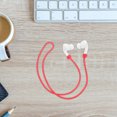 thumbnail image 4 of Miangastore 1Set Red Silicone Earphone Lanyard for Anti Loss Rope Design 20.5x0.3x0.3in, 4 of 9