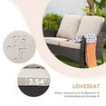 thumbnail image 4 of Ovios 5 Pieces Outdoor Furniture Wicker Patio Sectional Sofa with Side Table, 4 of 6
