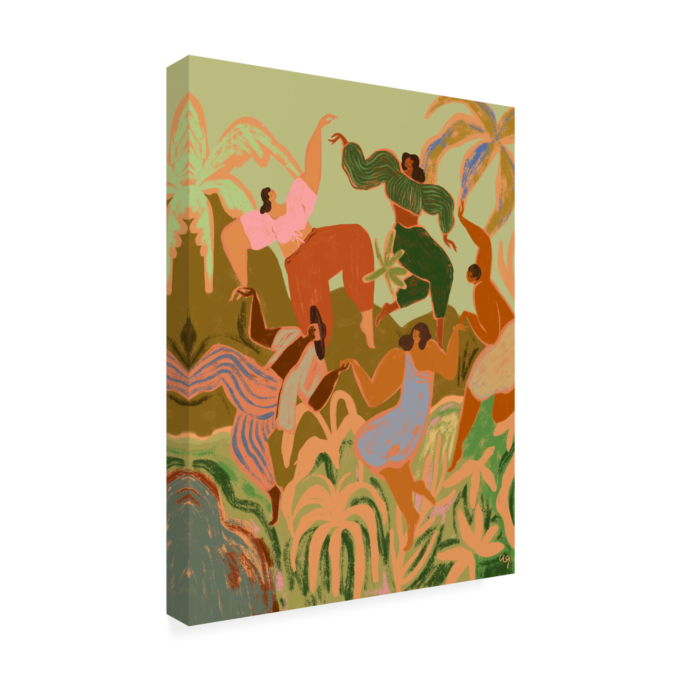 Trademark Fine Art Arty Guava  Spring Frolic Canvas Wall Art