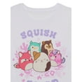 thumbnail image 3 of Squish Squad Girls Short Sleeve Graphic T-Shirt, Sizes 4-16, 3 of 3
