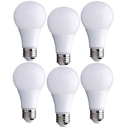 Bioluz LED A19 6w (40 Watt Equivalent) ECO Series Soft White (2700K) Light Bulbs