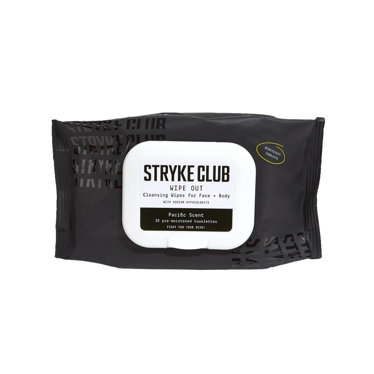 Stryke Club Wipe Out, Boys Cleansing Wipes, Pacific Scent, 30 Wipes