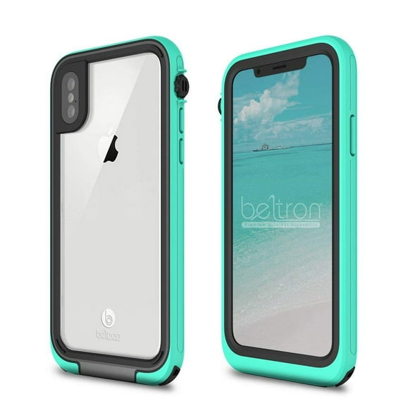 BELTRON aquaLife Waterproof, Shock & Drop Proof, Dirt Proof, Heavy Duty Case for iPhone X IP68 Rated, MIL-STD-810G Certified Features: 360 Watertight Sealed Design Teal