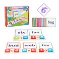thumbnail image 4 of Juegos de tarjetas flash a juego, actividades, ver y deletrear, juguete educativo para niños y niñas rojo, 4 of 9