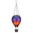 thumbnail image 2 of Regal Glass/Metal 23.5 in. Solar Hot Air Balloon Outdoor Hanging Lantern, 2 of 4