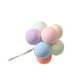 thumbnail image 1 of Yuarrent Paquete de 8 Uds. De bolas de colores, globo de arcilla, decoración para tartas, boda, bandera para cupcakes, fiesta de cumpleaños, suministro Decoración del hogar Color claro macarrón Yuarrent HA081127-02B, 1 of 6