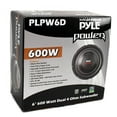 thumbnail image 6 of PYLE PLPW6D 6" 2400W Car Audio Subwoofers Subs Woofers DVC Stereo 4-Ohm, 6 of 6