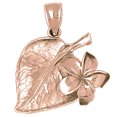 thumbnail image 1 of 14K Rose Gold Flower Pendant - 35 mm, 1 of 3