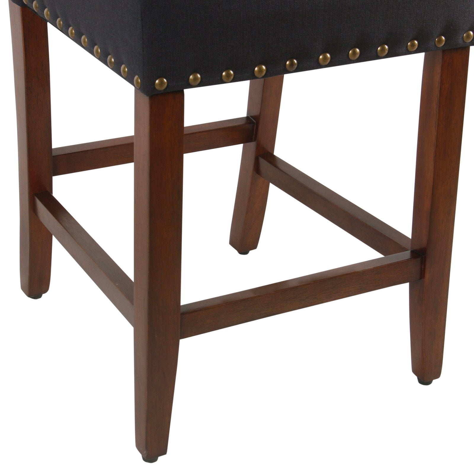 HomePop 24" Counter stool with nailheads, Multiple Colors