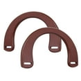 thumbnail image 4 of 1 par de asas de madera para bolso hecho a mano, ideales para reemplazar la estructura de un bolso tote. café, 4 of 9