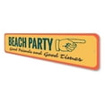thumbnail image 4 of Beach Party Directional Novelty Decor, Metal Wall Sign - 4x18 Inches, 4 of 4