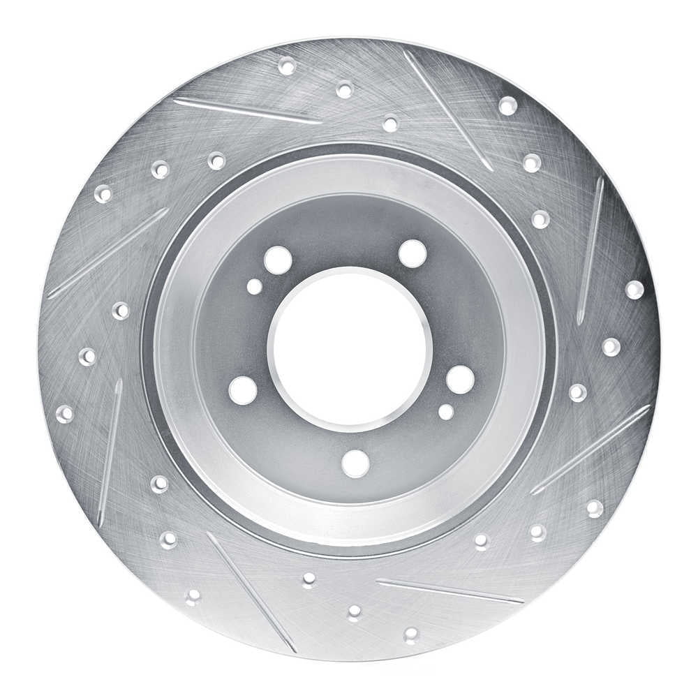 Dynamic Friction Company 631-03065L DFC Brake Rotor - Drilled And Slotted - Silver