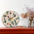 thumbnail image 2 of Yayeee 10" Wall Clock Battery Operated Quartz Round Silent Non-Ticking Home Decor, Pastel Pink Stars, 2 of 6