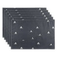 thumbnail image 2 of Dark Blue Sailboats Reversible Placemat Non Slip Coffee Mat 18x12 Inch for Dining, Kitchen, Coffee, 2 of 9