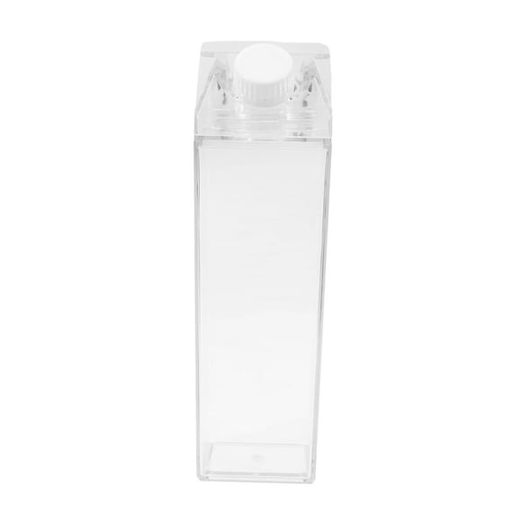 Naiovety Botella de agua de cartón de leche de viaje con estilo, gran capacidad y portabilidad, botellas de plástico anchas para agua, Cocina y Comedor