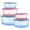 Blue, Pink, variant on Pyrex® Simply Store Tinted 4-pc Rectangle Storage Value Pack with Plastic Lids, Green