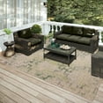 thumbnail image 2 of Addison Rugs Indoor/ Outdoor Yuma Morroccan Washable Rug 3' x 5' - Green, 2 of 8