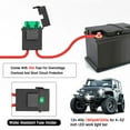 thumbnail image 3 of LED Light Bar Wiring Harness Kit, 300W 2 Leads 16 AWG Universal LED Wiring Harness with 12V 40A Relay On & Off Switch for Off-Road Vehicles Fit 2 Lights, 3 of 8