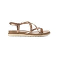 thumbnail image 2 of Sun + Stone Womens Juune Faux Leather Toe-Post Slingback Sandals, 2 of 3