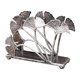 thumbnail image 1 of Servilletero vertical de ginkgo, rústico, con hojas de ginkgo, dispensador de toallas de papel de metal, organizador decorativo de mesa para servilletas, correo y documentos., 1 of 8