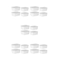 thumbnail image 2 of Matsuzay Contenedor de alimentos apto para microondas - Fácil de ubicar Apilable Apto para microondas Grado alimenticio Blanco lechoso 4 piezas Type2 NO2, 2 of 6