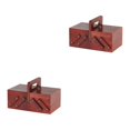 thumbnail image 1 of Wosthever Foldable Sewing Box Thread Scissors Basket Sew Jewelry Boxes Rojo 2piezas, 1 of 4